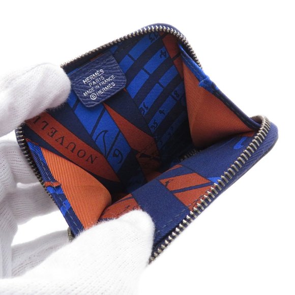 Hermes Azap Silk In Epson Wallet/Coin Case Women's - Picture 4 of 11